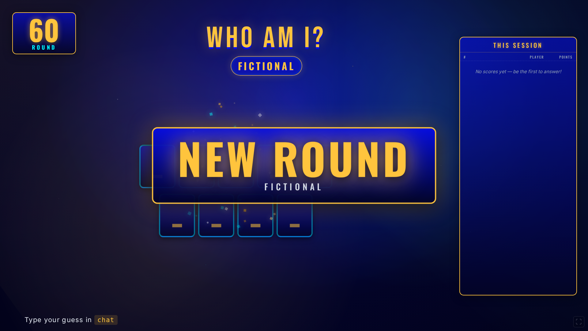 Round transitioning with side session leaderboard